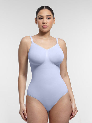 Ruched Bust Waist Control Bodysuit