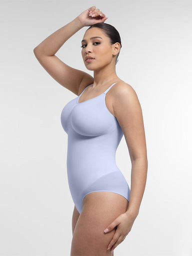 Ruched Bust Waist Control Bodysuit