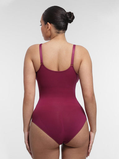 Ruched Bust Waist Control Bodysuit
