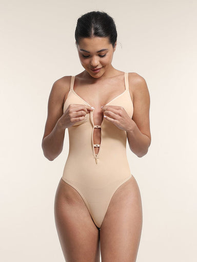 Plunge Support Thong Bodysuit