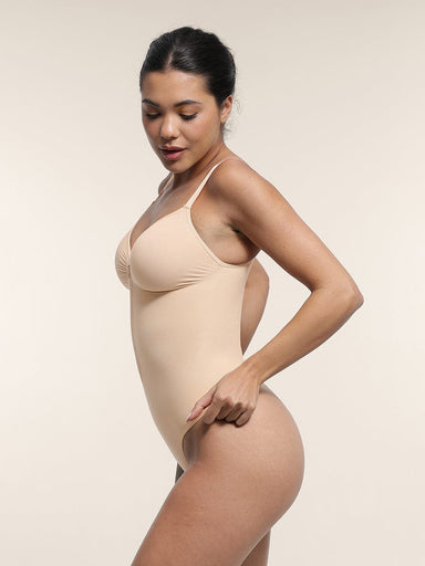 Plunge Support Thong Bodysuit