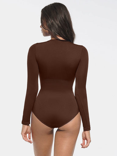 Round Neck Long-Sleeve Bodysuit
