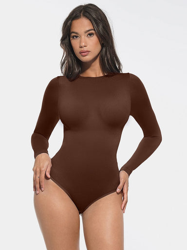 Round Neck Long-Sleeve Bodysuit