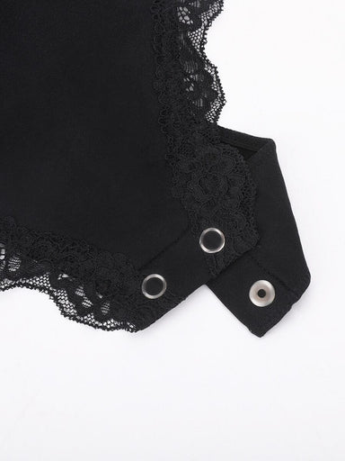 Lace Trim Cami Bodysuit