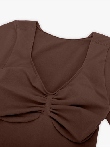 Diamond Neck Thong Bodysuit