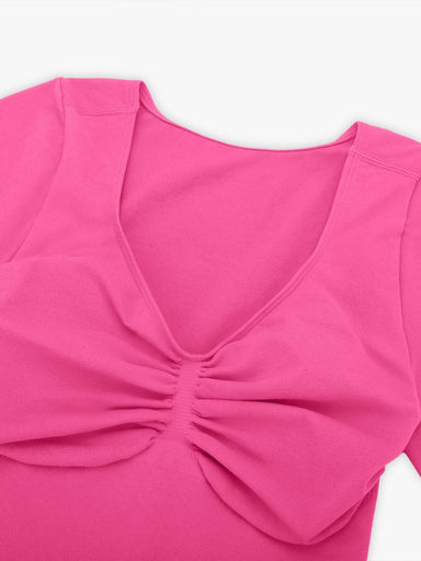 Diamond Neck Thong Bodysuit