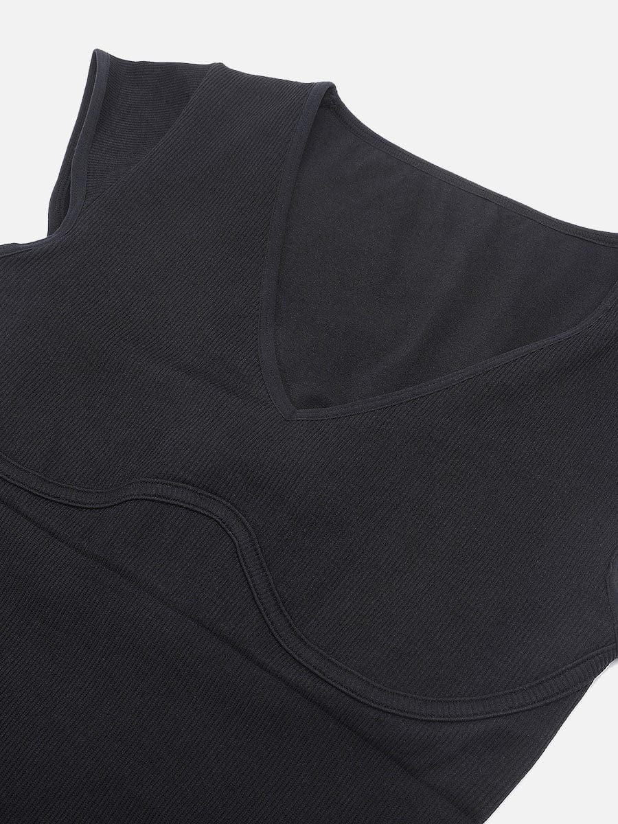 Deep V-Neck Shaping Bodysuit