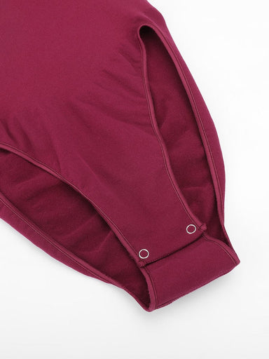 Ruched Bust Waist Control Bodysuit