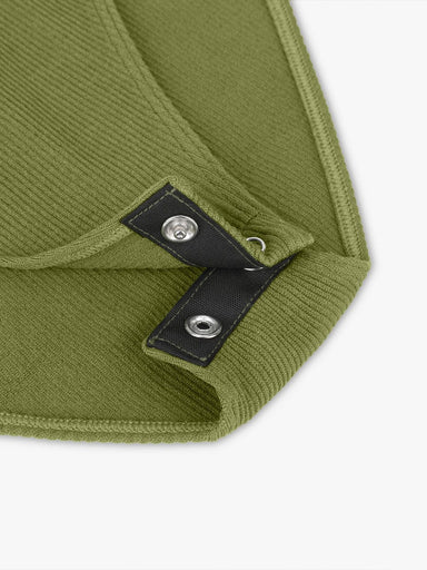 Ribbed Zip-Front Bodysuit