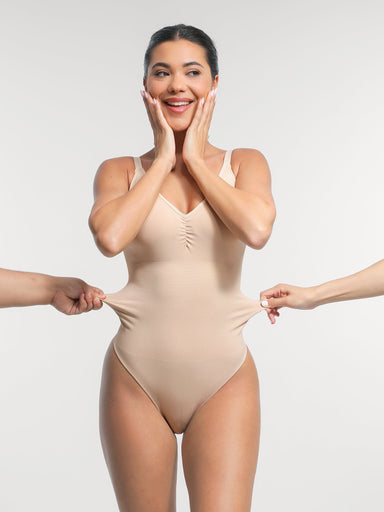 Built-In Bra Thong Bodysuit