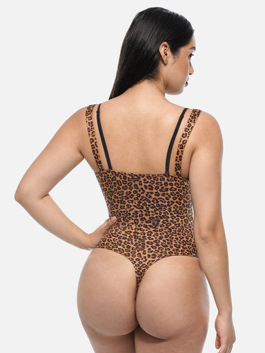Lace V-Neck T-Back Bodysuit