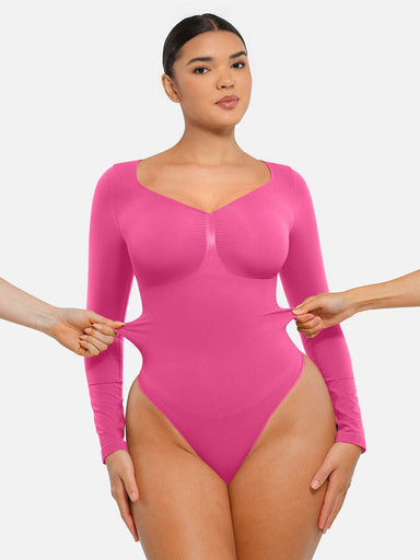 Long-Sleeve Chest Support Bodysuit