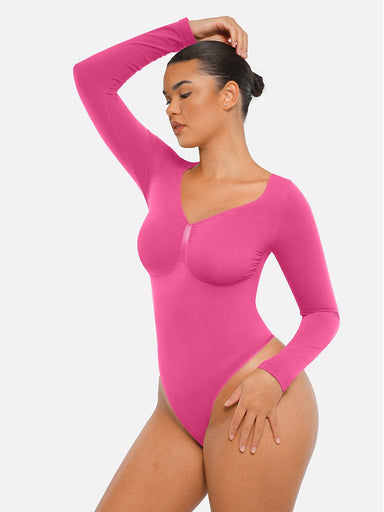 Long-Sleeve Chest Support Bodysuit