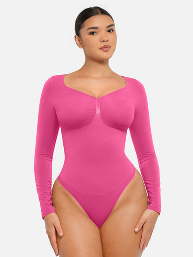 Long-Sleeve Chest Support Bodysuit
