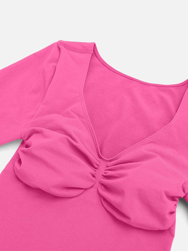 Long-Sleeve Chest Support Bodysuit