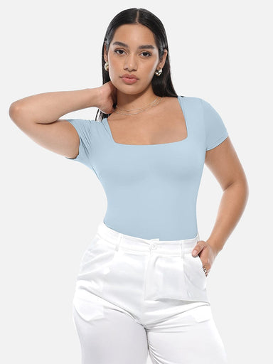 Square Neck Tummy Control Bodysuit
