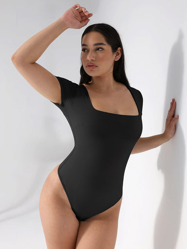 Square Neck Tummy Control Bodysuit