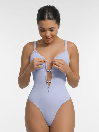 Plunge Support Thong Bodysuit