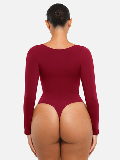 Long-Sleeve Chest Support Bodysuit