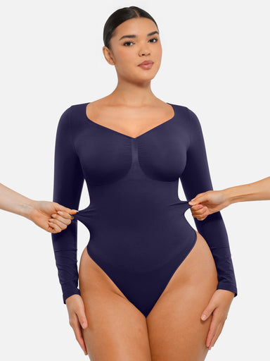 Long-Sleeve Chest Support Bodysuit