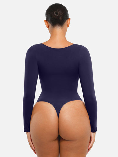 Long-Sleeve Chest Support Bodysuit