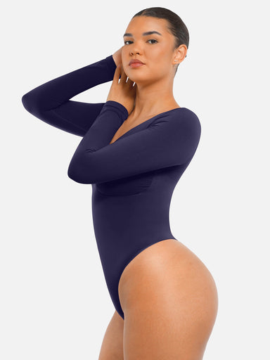 Long-Sleeve Chest Support Bodysuit