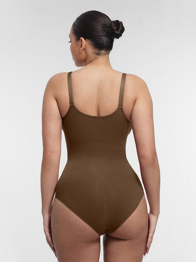 Ruched Bust Waist Control Bodysuit