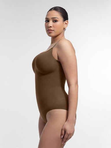 Ruched Bust Waist Control Bodysuit