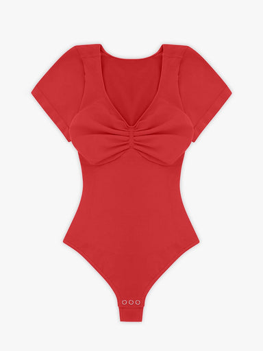 Diamond Neck Thong Bodysuit