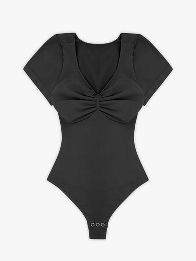 Diamond Neck Thong Bodysuit