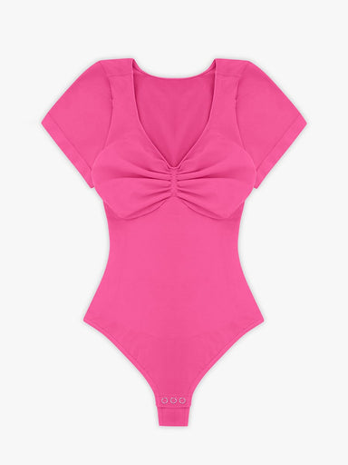 Diamond Neck Thong Bodysuit
