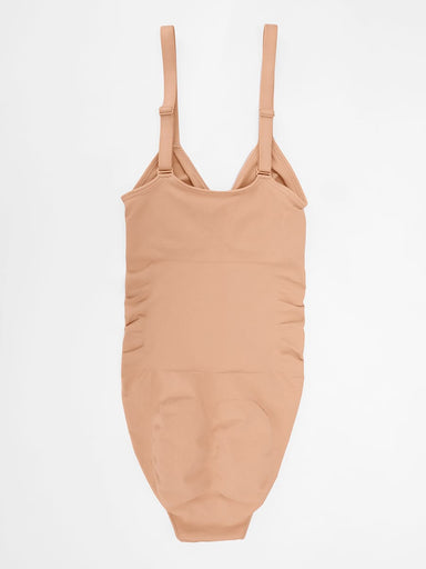 Ruched Bust Waist Control Bodysuit