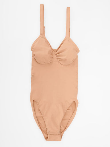 Ruched Bust Waist Control Bodysuit