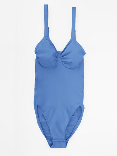 Ruched Bust Waist Control Bodysuit