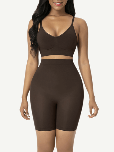 No-Slip High-Waist Shaping Shorts