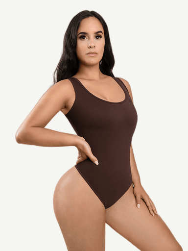 Scoop Neck Tank Thong Bodysuit