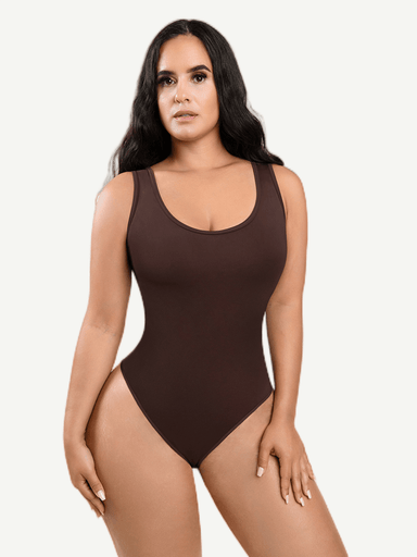 Scoop Neck Tank Thong Bodysuit