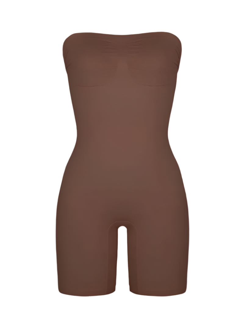 Mid Thigh Bodysuit with Adjustable Straps