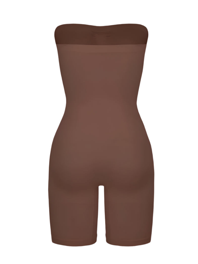 Mid Thigh Bodysuit with Adjustable Straps