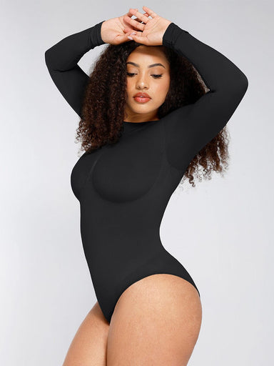 Long-Sleeve Seamless Shaping Bodysuit