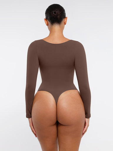 Long-Sleeve Chest Support Bodysuit