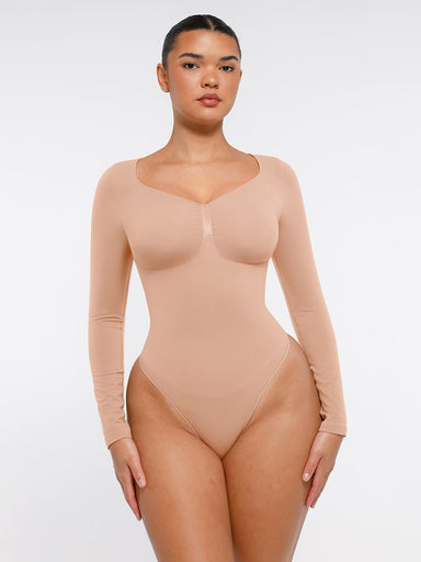 Long-Sleeve Chest Support Bodysuit
