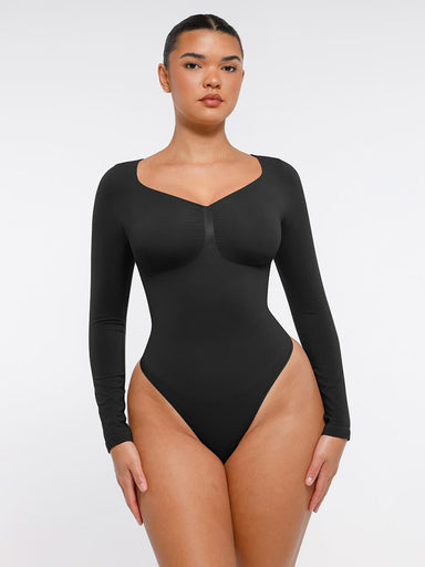 Long-Sleeve Chest Support Bodysuit