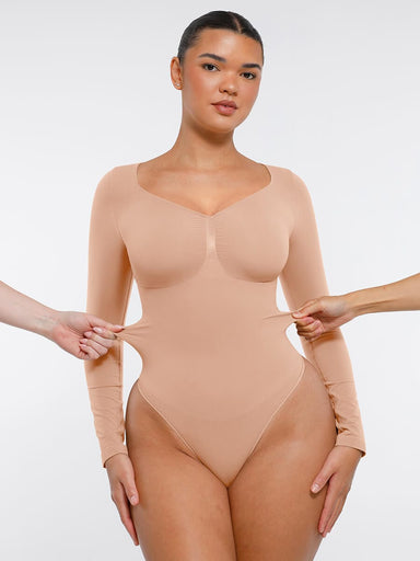 Long-Sleeve Chest Support Bodysuit