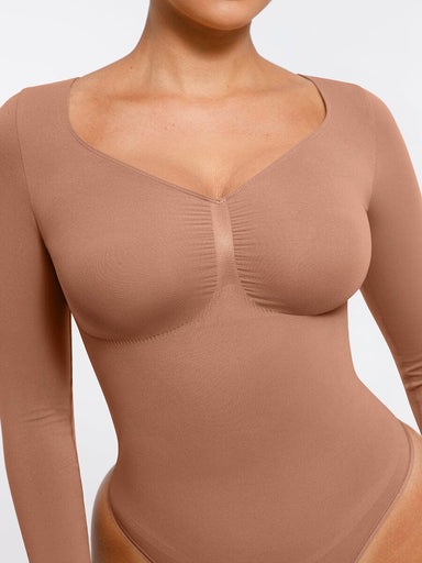 Long-Sleeve Chest Support Bodysuit