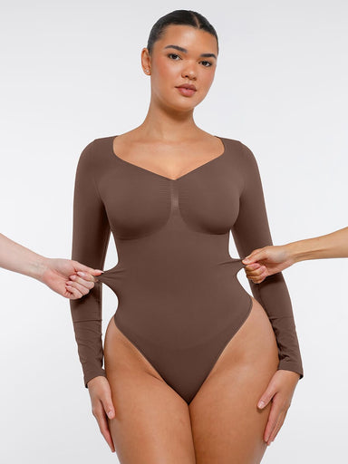 Long-Sleeve Chest Support Bodysuit