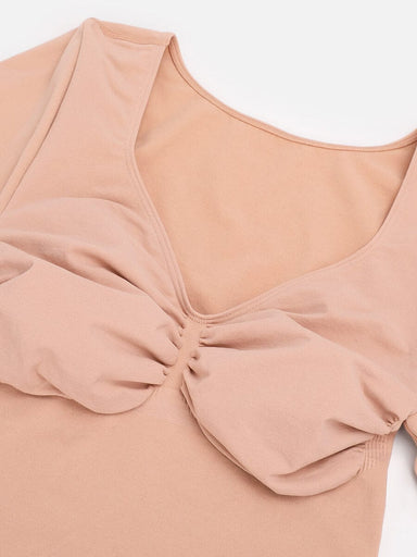 Long-Sleeve Chest Support Bodysuit