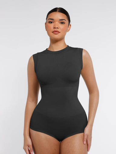 High Neck Cap Sleeve Bodysuit