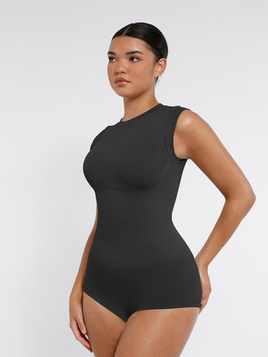High Neck Cap Sleeve Bodysuit