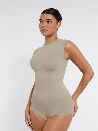 High Neck Cap Sleeve Bodysuit
